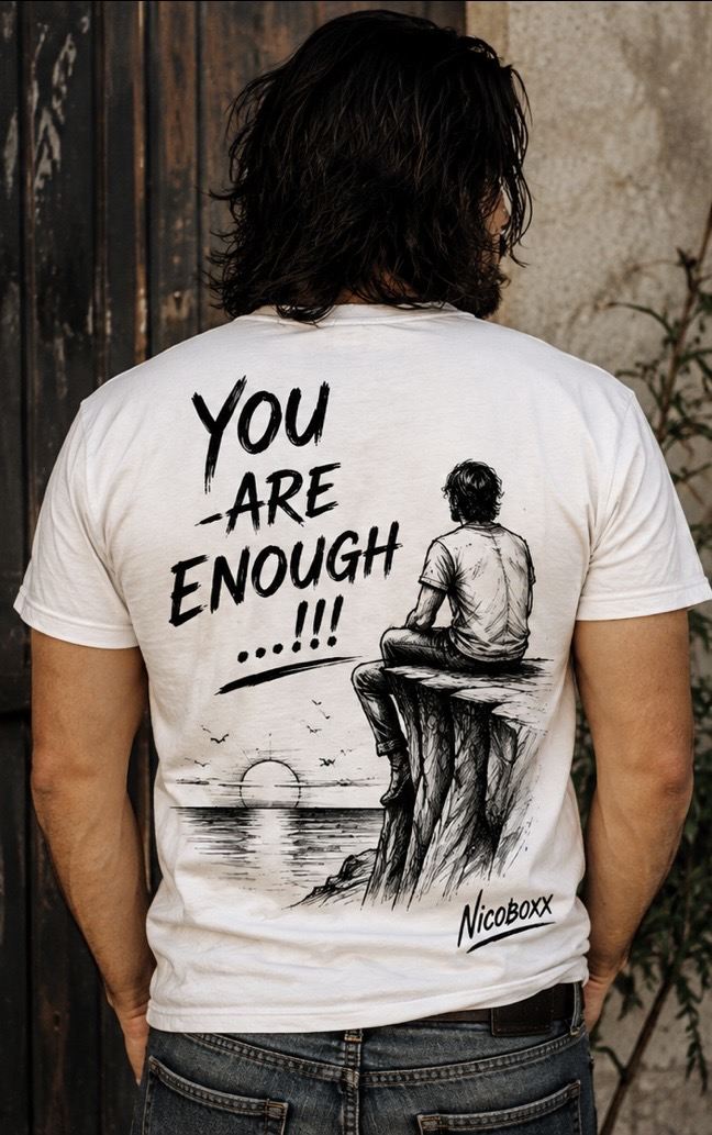 You Are Enough t-shirt, back print